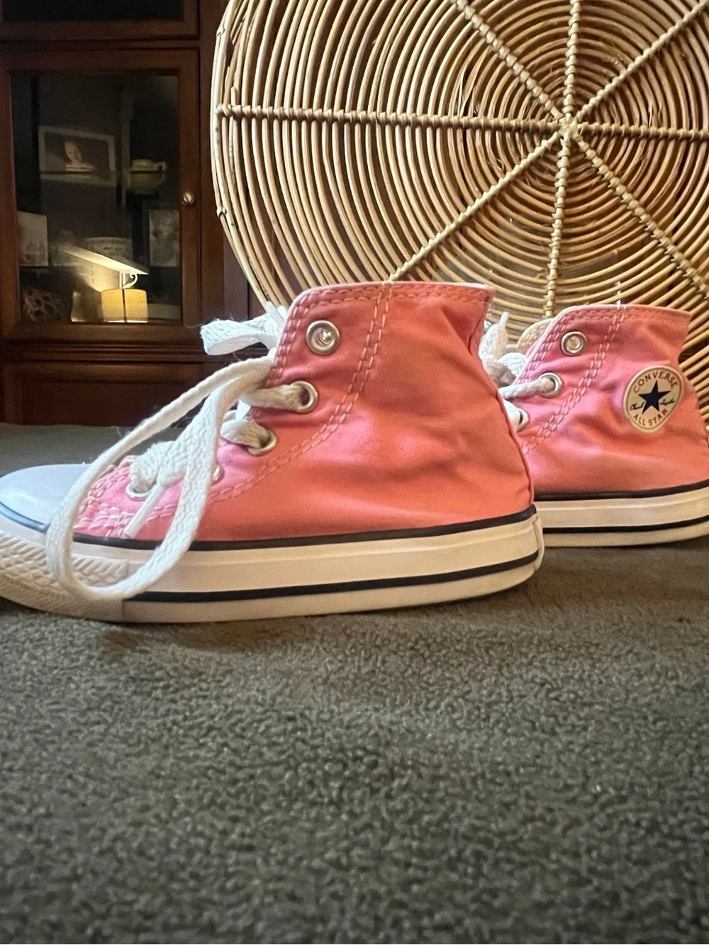 Converse Chuck Taylor All Star Pink High Top Sneakers Infant Size 7